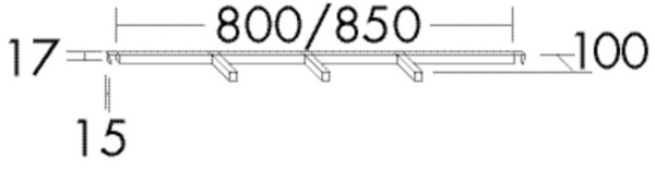 Burgbad Innenorganisation 17x850x100 , ACEN085