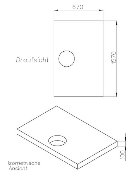Neuesbad Wannenträger für Laufen Pro 160x70x3,2