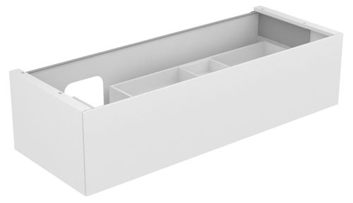 Keuco Waschtischunterschrank Edition 11 31265, 1 Front-Auszug Bel., cashmere/Glas cashmere, 31265180