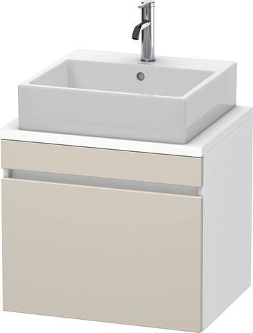 Duravit DuraStyle Konsolenwaschtischunterbau wandhängend Taupe & Weiß Matt 600x478x512 mm - DS530009