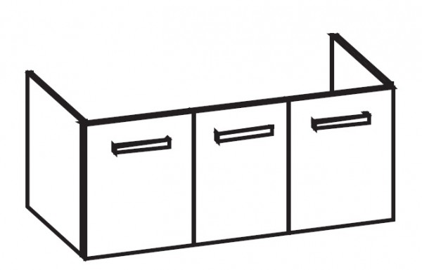 Artiqua 414 Waschtischunterschrank für Memento 5133C1, 5133C2, 5133C3, 5133C4, 5133C5, 5133C6 Anthra