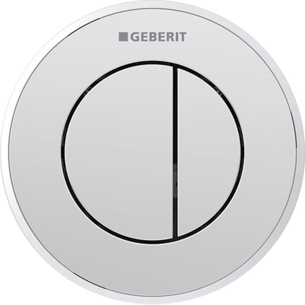 Geberit Fernbetätigung Typ 10 pneumatisch für 2-Mengen-Spülung UP-Drücker glanzchrom, 116055KH1