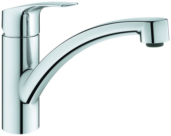 GROHE Küchenarmatur Eurosmart 33281_3 flacher Auslauf EcoJoy chrom, 3328130E