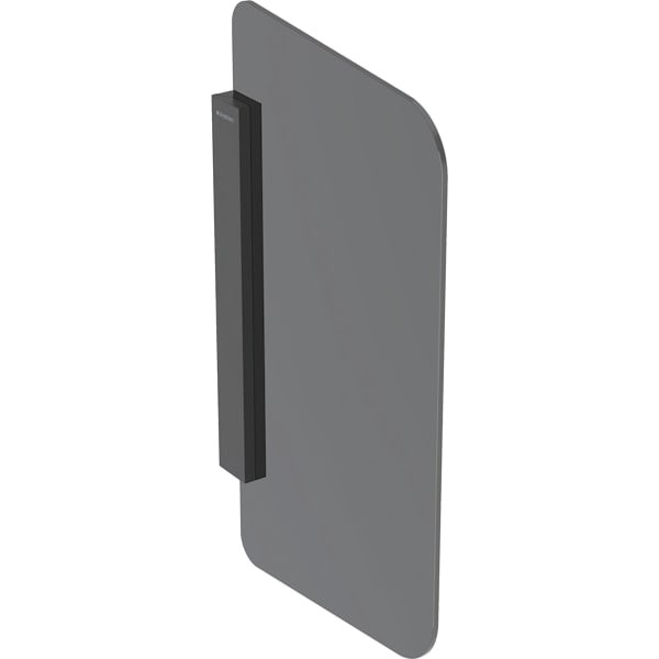 Geberit Urinaltrennwand, Halter: schwarzmatt