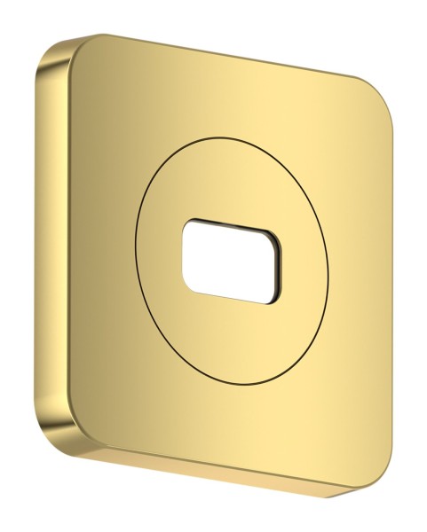 Hansgrohe AXOR ShowerSphere Rosette 120/120 softsquare, Polished Gold Optic, 39769990