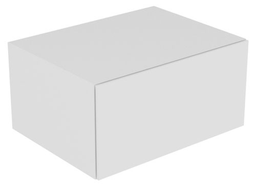 Keuco Sideboard Edition 11 31322, Bel., 1 Frt-Auszug, weiß/Glas weiß satiniert, 31322270100