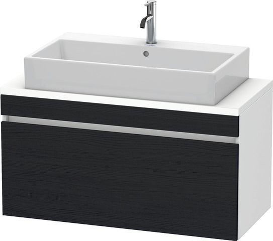 Duravit DuraStyle Konsolenwaschtischunterbau wandhängend Eiche Schwarz & Weiß Matt 1000x478x512 mm -