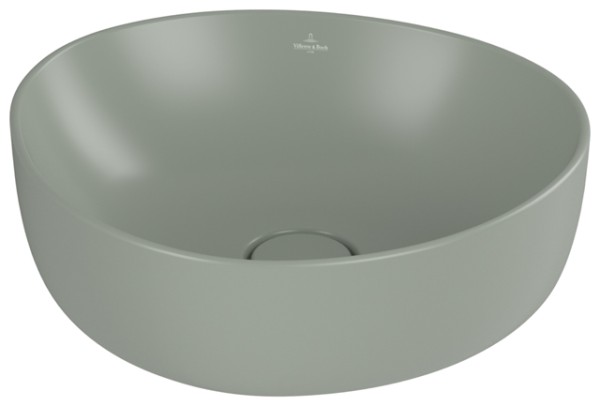 Villeroy & Boch Aufsatzwaschbecken Antao 400x395mm Asymmetrisch ohne Überlauf Morning Green cplus