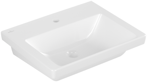 Villeroy & Boch Subway 3.0 Waschbecken, 550 x 440 x 165 mm, Weiß Alpin CeramicPlus, ohne Überlauf, u