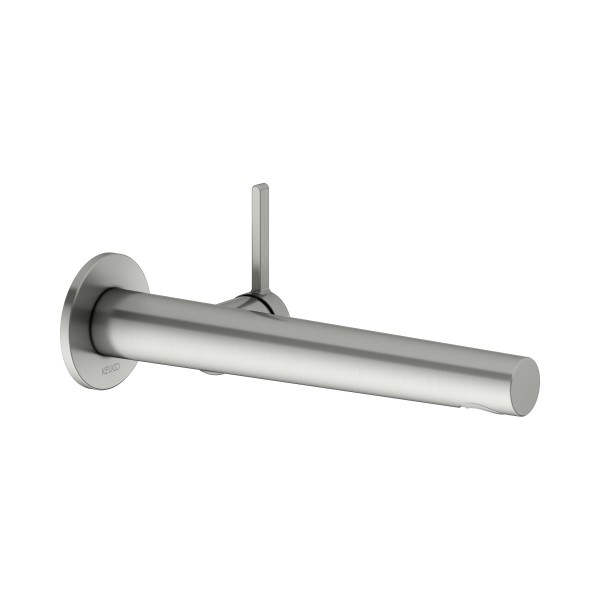 Keuco Waschtischarmatur UP Edition 400 51516, Wandm., Ausl. 243 mm, Edelstahl-finish, 51516062101