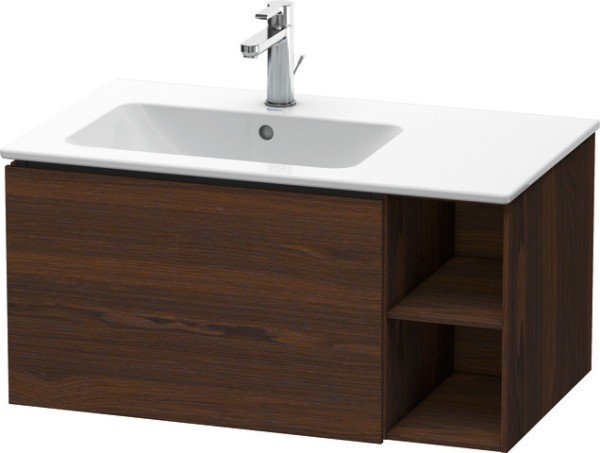 Duravit L-Cube Waschtischunterbau wandhängend Nussbaum gebürstet Matt 820x481x400 mm - LC619106969