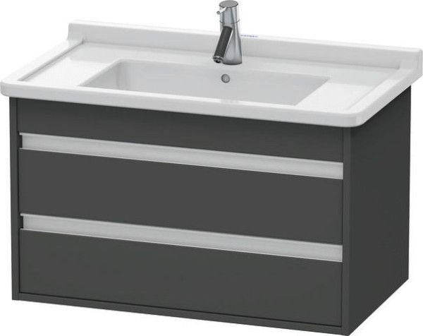 Duravit Ketho Waschtischunterbau wandhängend Graphit Matt 800x455x480 mm - KT664404949
