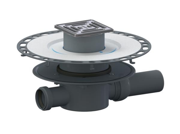 DALLMER Dünnbett Bodenablauf 42 VC, DN 50, 100 x 100 mm