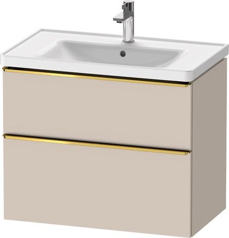 Duravit D-Neo Waschtischunterbau wandhängend Taupe Matt 784x452x625 mm - DE4355034910000