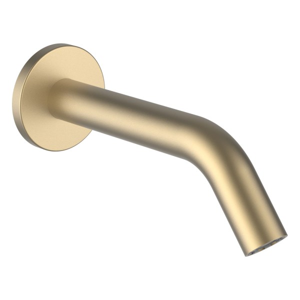 LAUFEN Wanneneinlauf Kartell LAUFEN Festauslauf Ausladung 175mm PVD Blassgold matt