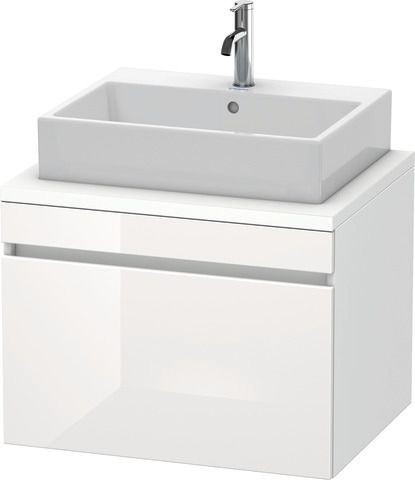 Duravit DuraStyle Konsolenwaschtischunterbau wandhängend Weiß Hochglanz & Matt 700x548x512 mm - DS53