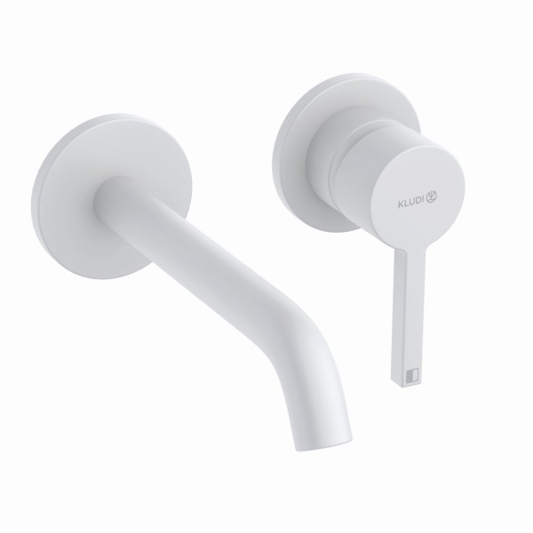 Kludi NOVA FONTE Pura Unterputz Waschtischarmatur 180 ohne Ablaufgarnitur mattweiß, 202445315