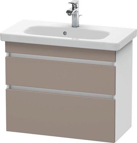 Duravit DuraStyle Waschtischunterbau wandhängend Basalt & Weiß Matt 730x368x610 mm - DS649904318