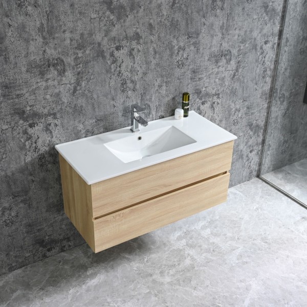 Neuesbad Serie 70 Waschtischset B:100, T:46, H:50cm, holz