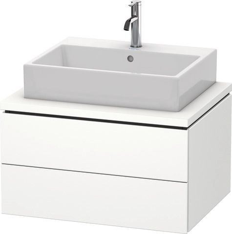 Duravit L-Cube Konsolenwaschtischunterbau wandhängend Weiß Supermatt 720x547x400 mm - LC581608484