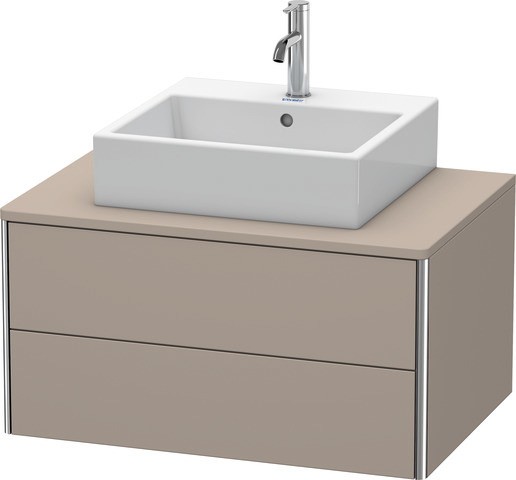 Duravit XSquare Konsolenwaschtischunterbau wandhängend Basalt Matt 800x548x400 mm - XS491004343