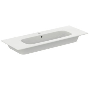 Ideal Standard Möbelwaschtisch i.life A 1 Hahnloch mit Überlauf 1240x460x155mm Weiss, T462201