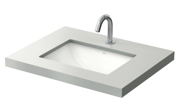 TOTO Unterbauwaschtisch WU, eckig, 50 cm, ohne Hahnloch, mit Überlauf
