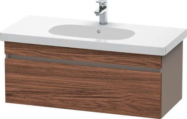 Duravit DuraStyle Waschtischunterbau wandhängend Nussbaum dunkel & Basalt Matt 1000x453x398 mm - DS6