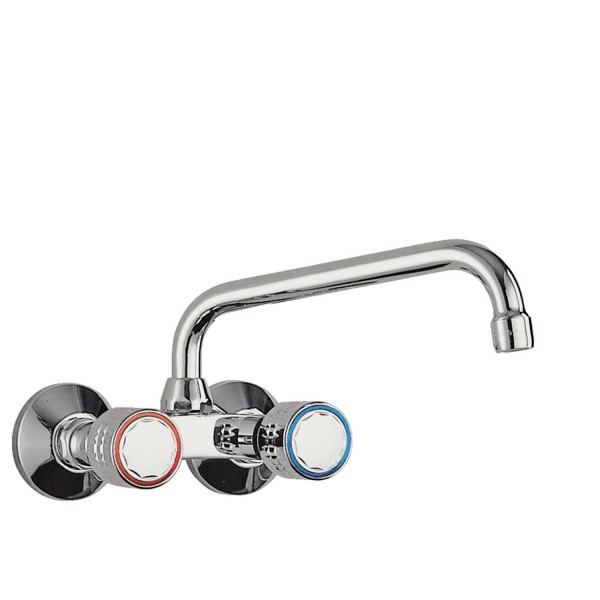 Tres Selection Aufputz-2-Griffmischer für die KücheMit Auslauf oben. Spezielle Exzentrizität. Abstan