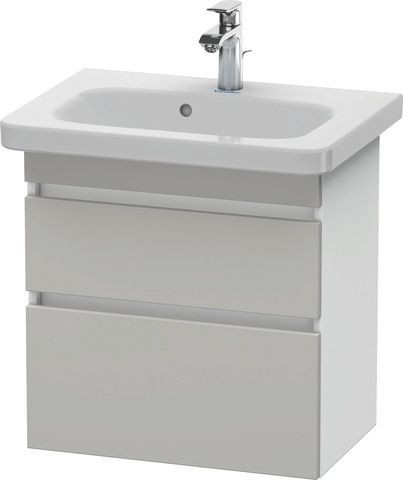 Duravit DuraStyle Waschtischunterbau wandhängend Betongrau & Weiß Matt 580x368x610 mm - DS647900718
