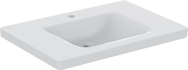 Ideal Standard Waschtisch CONNECT FREEDOM,1Hl.,o.Ül. ,unterfahrbar, 800x555x165mm, Weiß, E548601
