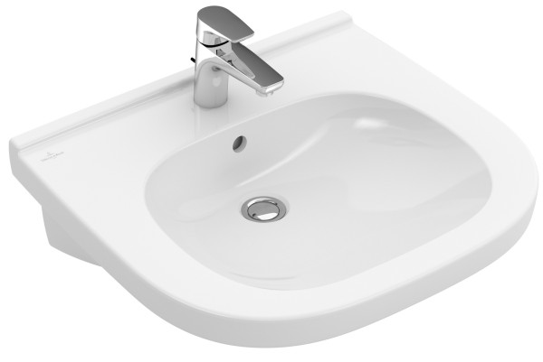 Villeroy & Boch Waschtisch Vita O.novo, 1 Hahnloch, ohne Überlauf, weiss AntiBac CeramicPlus