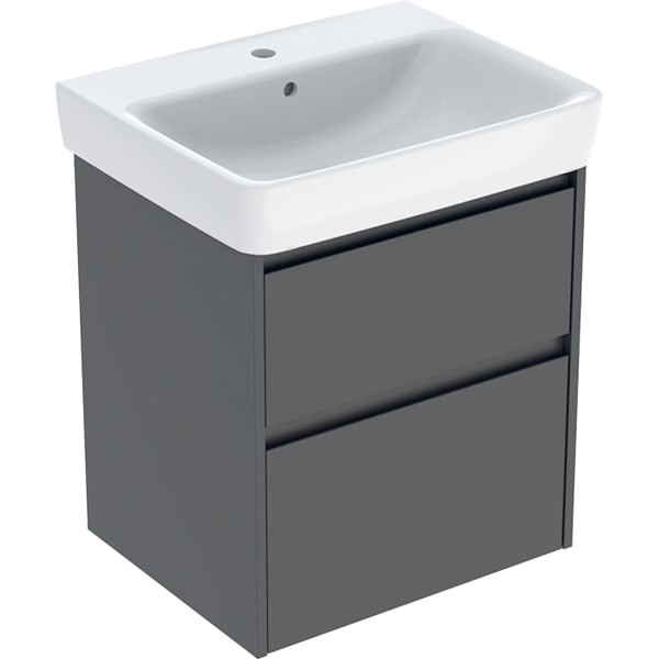 Geberit Renova Plan Set Waschtisch mit Unterschrank, zwei Schubladen: 60x69.7x44.6cm, 504036JK1