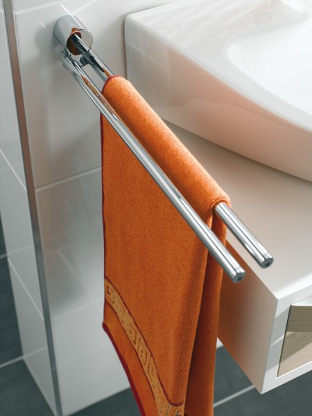 emco rondo 2 Handtuchhalter schwenkbar 2-armig, 464 mm, chrom, 455000146
