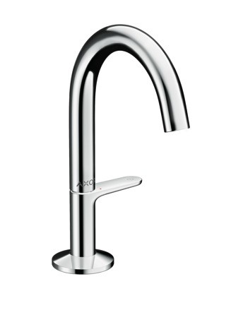 Hansgrohe Waschtischmischer Select 140 Axor One mit Push-Open Ablaufgarnitur chrom, 48010000