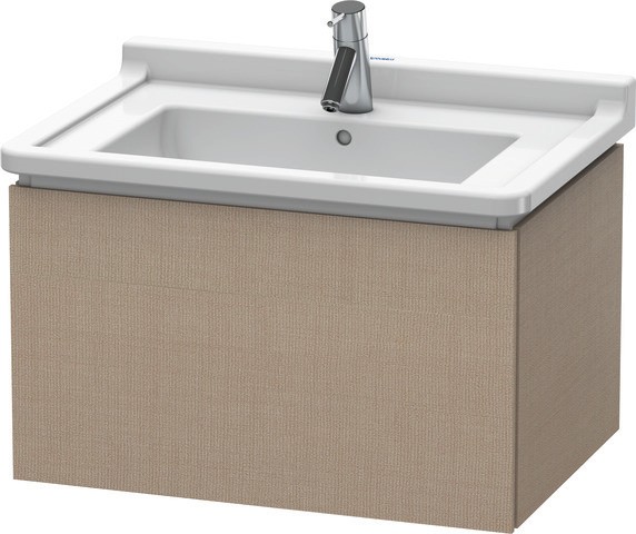 Duravit L-Cube Waschtischunterbau wandhängend Leinen Matt 670x469x408 mm - LC616407575