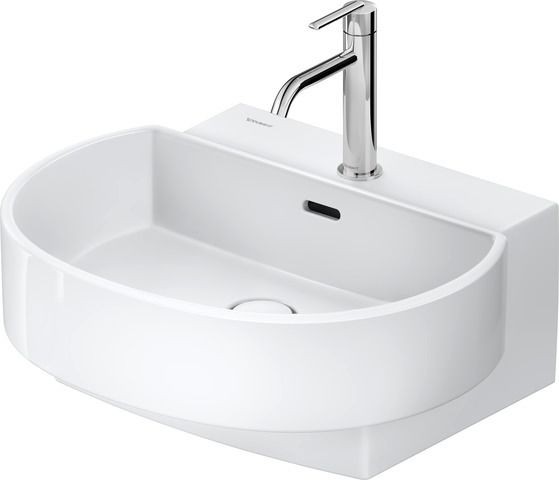 Duravit Balcoon Waschtisch 550x480, mit Überlauf, mit Hahnloch,