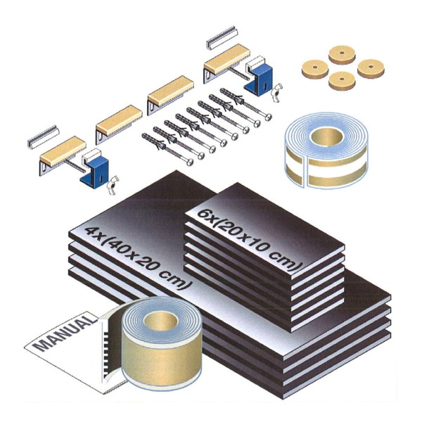 LAUFEN Schallschutzset,zu Stahlwannen Palladium, Thallium Duo, Thallium oval LAUFEN Pro 29898.0, 298