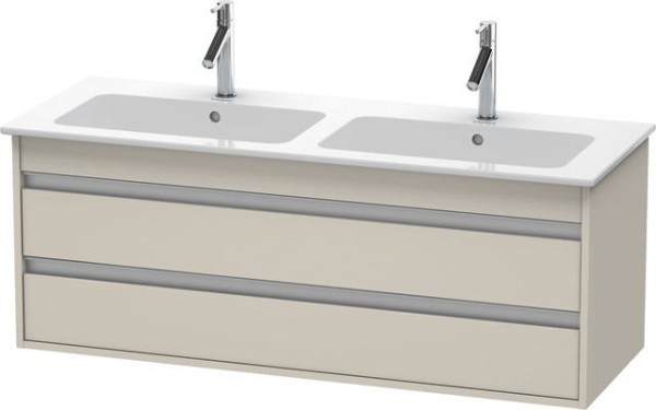 Duravit Ketho Waschtischunterbau wandhängend Taupe Matt 1270x475x480 mm - KT643209191