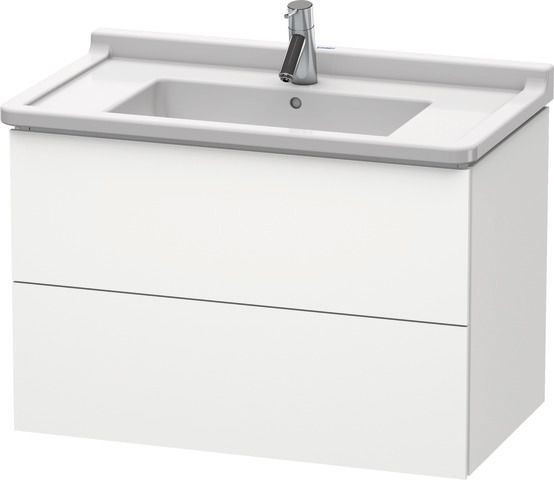 Duravit L-Cube Waschtischunterbau wandhängend Weiß Supermatt 820x469x558 mm - LC626508484