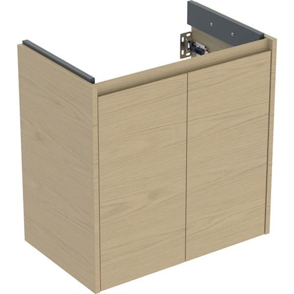 Geberit Renova Compact Unterschrank für Waschtisch, mit zwei Türen: 59.1x60.6x36.4cm, 504085PS1