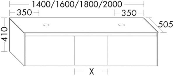 Burgbad Waschtischunterschrank rc40 Salbeigrau Ultramatt/Trendfarbe Matt, SGCA160F5964A0319