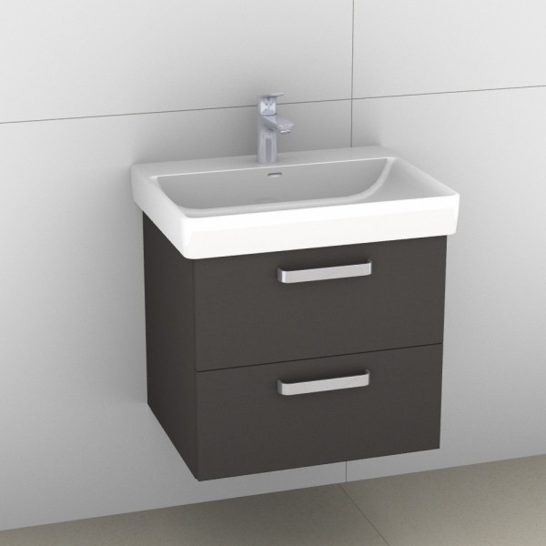 Artiqua 415 Waschtischunterschrank für Pro S 810963 Stahlgrau, 415-WU2L-L54-7142-88