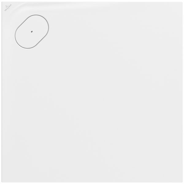 Villeroy & Boch Quadratische Duschwannen Ecora UDA909 0ERA1CV 900x900x35mm Quadrat Stone White, UDA9