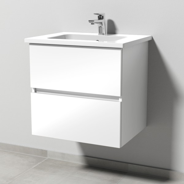 Sanipa Solo One Euphoria Waschtisch-Set 600mm, weiss glanz