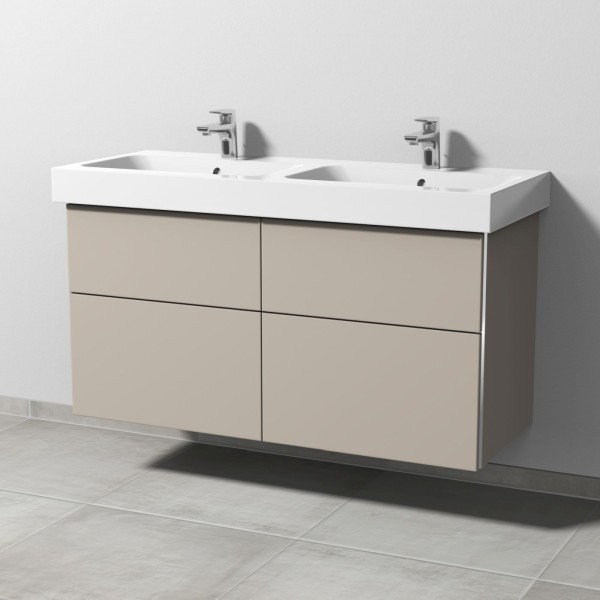Sanipa 3way Waschtischunterbau zu Geberit iCon Waschtisch mit 4 Auszügen, Kaschmir-Matt