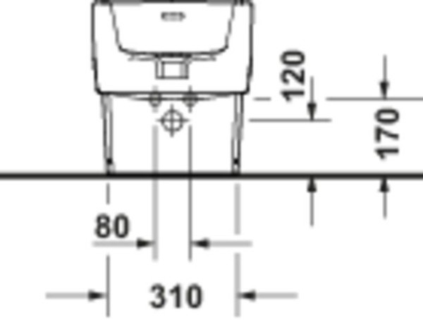 Duravit Balcoon Standbidet DuraShield, weiss seidenmatt