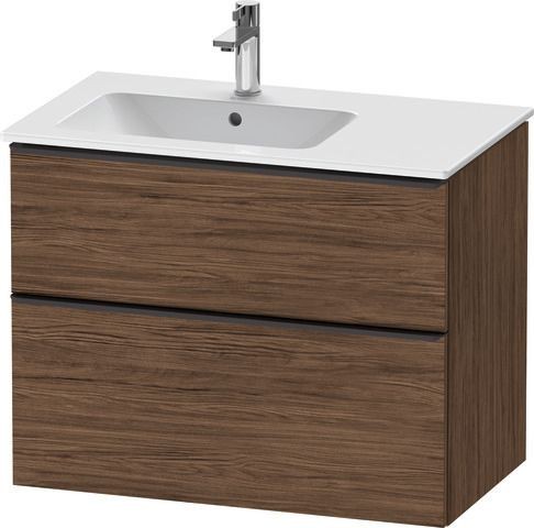 Duravit D-Neo Waschtischunterbau wandhängend Nussbaum dunkel Matt 810x462x625 mm - DE43660BD210000