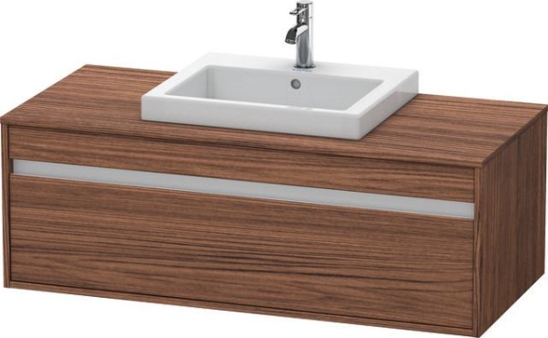 Duravit Ketho Konsolenwaschtischunterbau wandhängend Nussbaum dunkel Matt 1200x550x426 mm - KT679602
