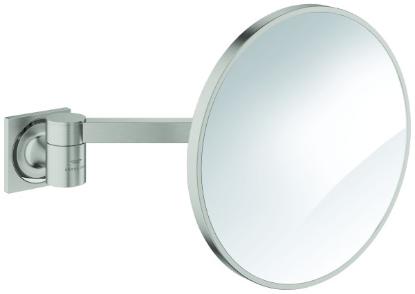 GROHE Kosmetikspiegel Allure 40967_1 Wandmontage supersteel, 40967DC1